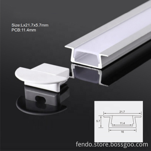 Silver Aluminum Profile for LED Strip Lights
